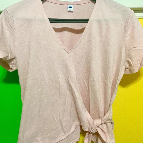 Old Navy Textured, Wrap-Front, Side-Tie Top - Picture 1 of 3